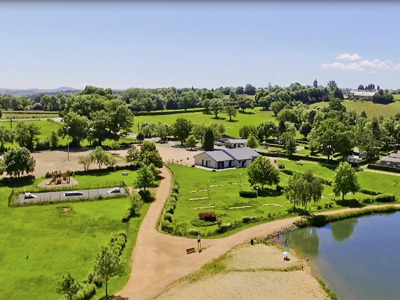 Le Camping Vue aérienne plage